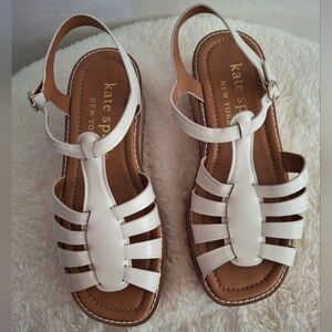 Women's Kate Spade Cream Sandals Size 8.5.